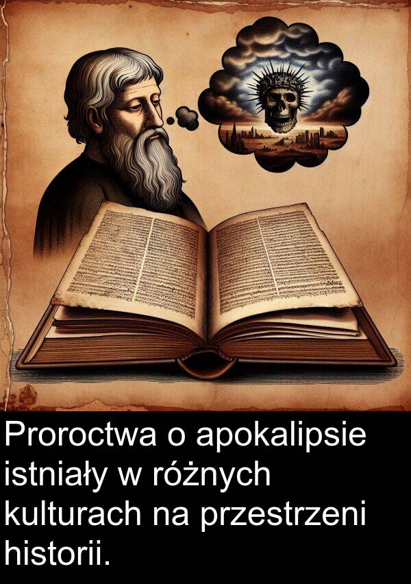 przestrzeni: Proroctwa o apokalipsie istniały w różnych kulturach na przestrzeni historii.