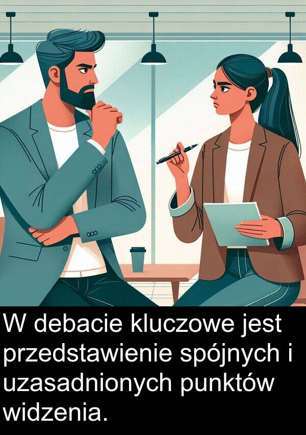 punktów: W debacie kluczowe jest przedstawienie spójnych i uzasadnionych punktów widzenia.