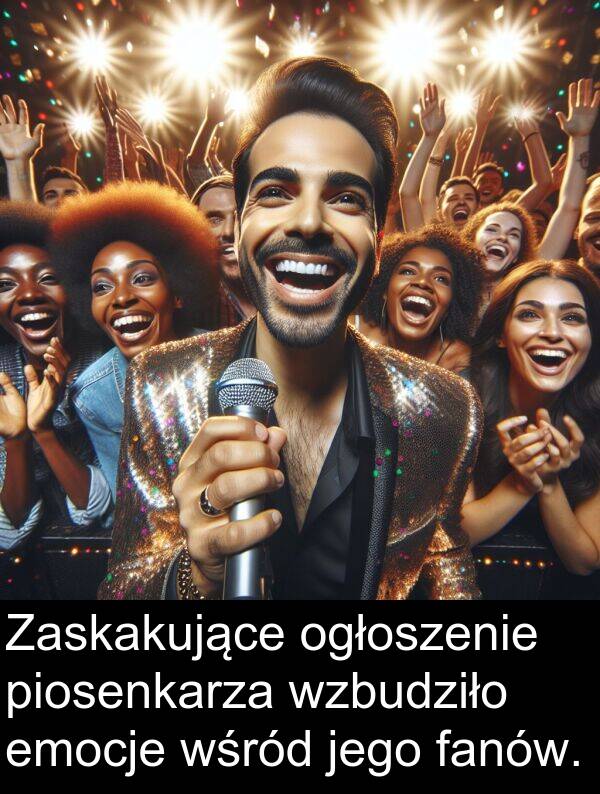 piosenkarza: Zaskakujące ogłoszenie piosenkarza wzbudziło emocje wśród jego fanów.