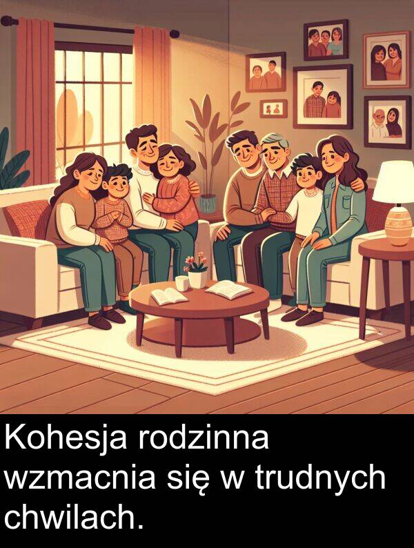 trudnych: Kohesja rodzinna wzmacnia się w trudnych chwilach.