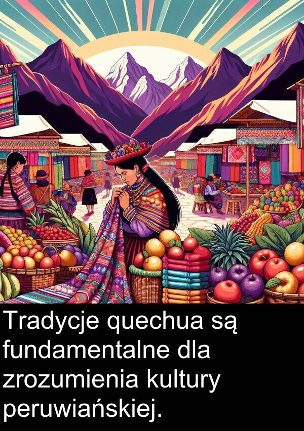 zrozumienia: Tradycje quechua są fundamentalne dla zrozumienia kultury peruwiańskiej.