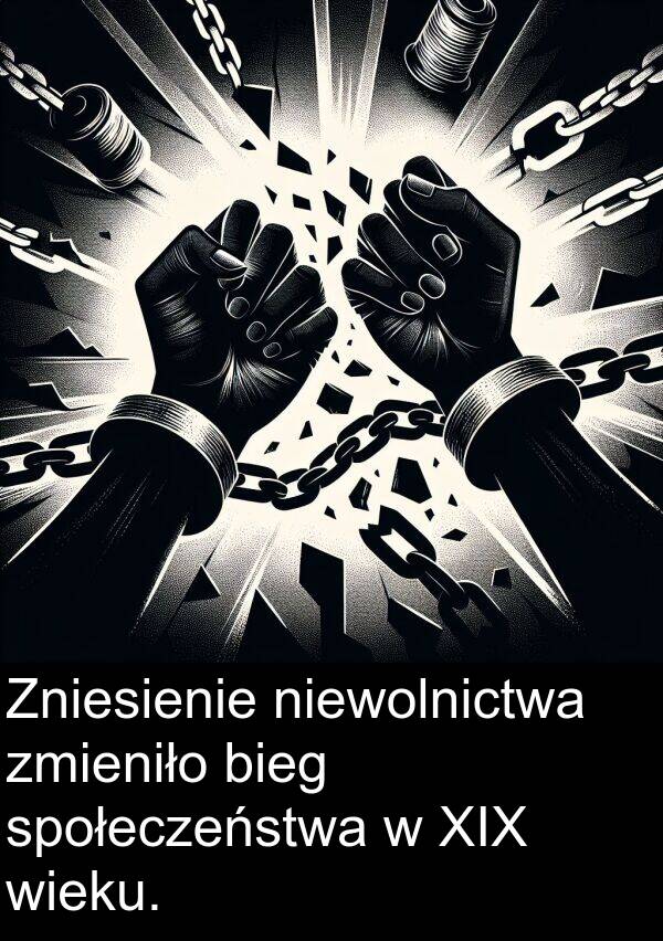 zmieniło: Zniesienie niewolnictwa zmieniło bieg społeczeństwa w XIX wieku.