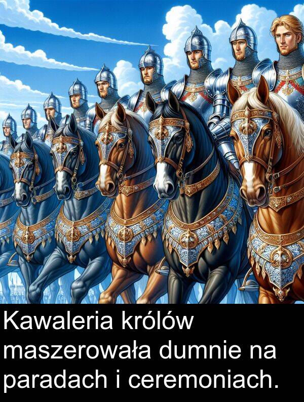 ceremoniach: Kawaleria królów maszerowała dumnie na paradach i ceremoniach.