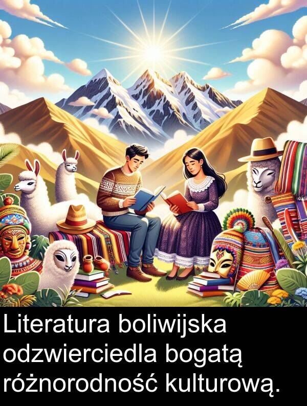 kulturową: Literatura boliwijska odzwierciedla bogatą różnorodność kulturową.