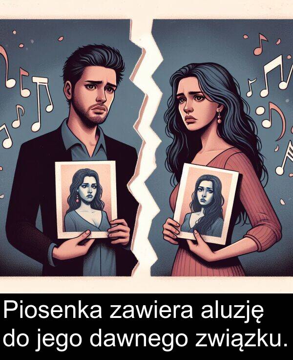 związku: Piosenka zawiera aluzję do jego dawnego związku.