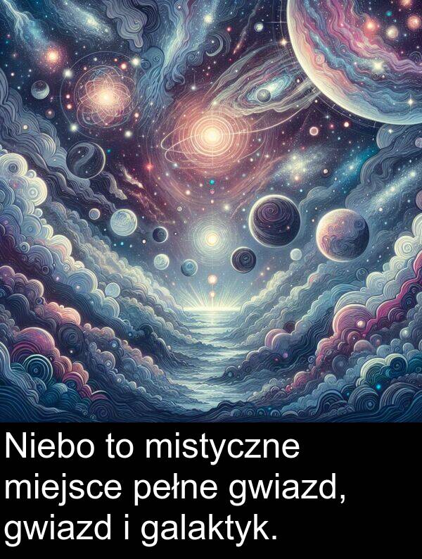 galaktyk: Niebo to mistyczne miejsce pełne gwiazd, gwiazd i galaktyk.