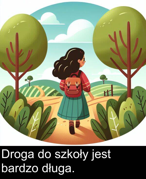 bardzo: Droga do szkoły jest bardzo długa.