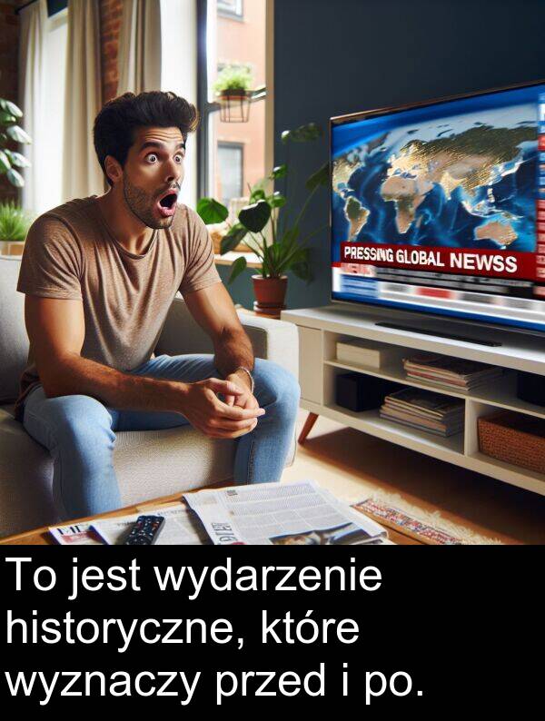 przed: To jest wydarzenie historyczne, które wyznaczy przed i po.