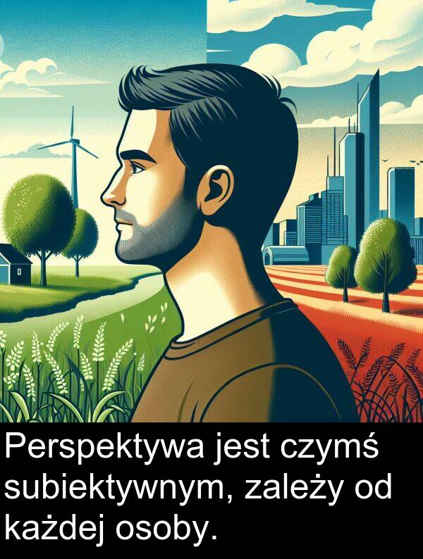 każdej: Perspektywa jest czymś subiektywnym, zależy od każdej osoby.