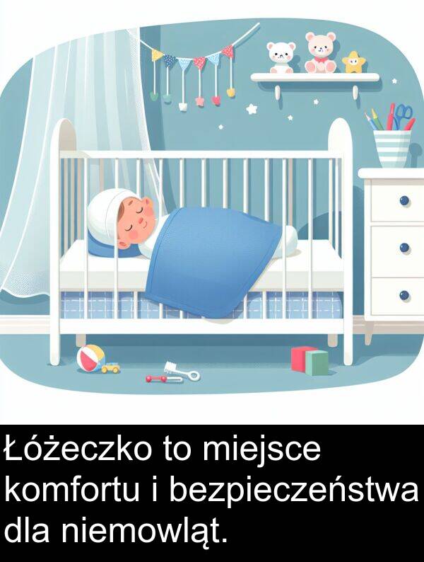 komfortu: Łóżeczko to miejsce komfortu i bezpieczeństwa dla niemowląt.