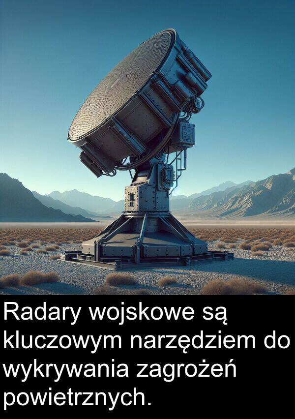 powietrznych: Radary wojskowe są kluczowym narzędziem do wykrywania zagrożeń powietrznych.