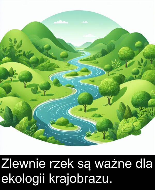 ważne: Zlewnie rzek są ważne dla ekologii krajobrazu.