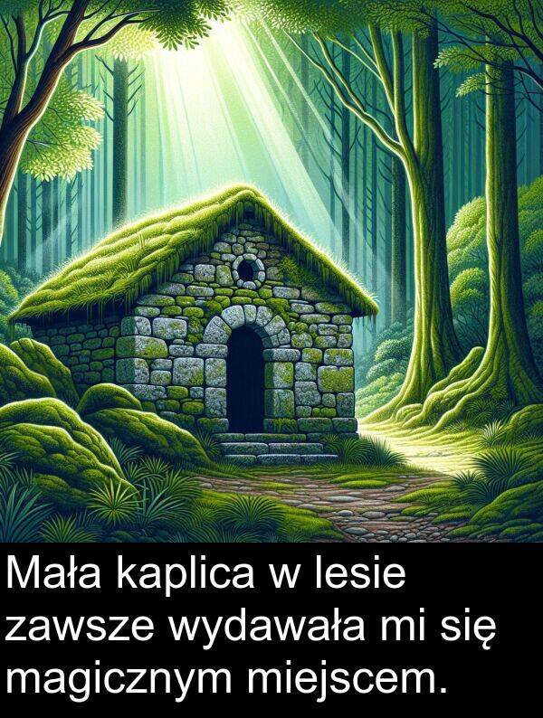 wydawała: Mała kaplica w lesie zawsze wydawała mi się magicznym miejscem.