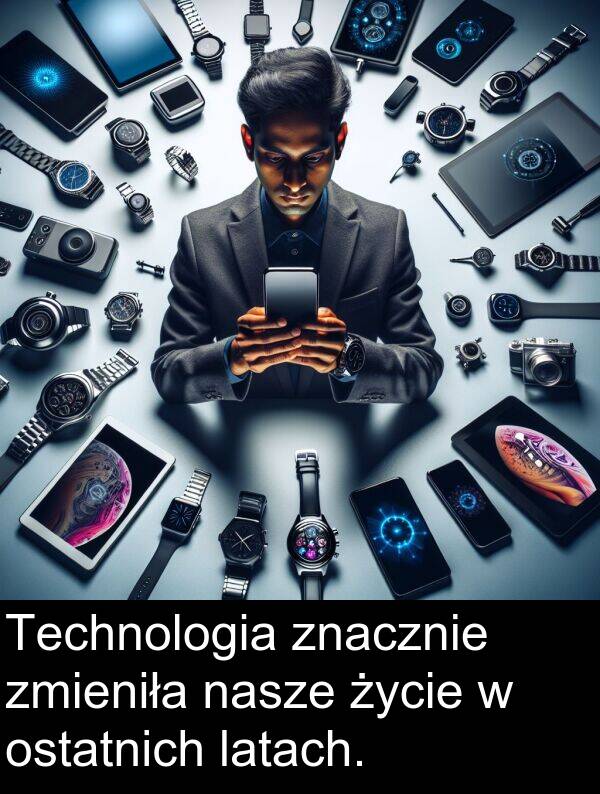 znacznie: Technologia znacznie zmieniła nasze życie w ostatnich latach.
