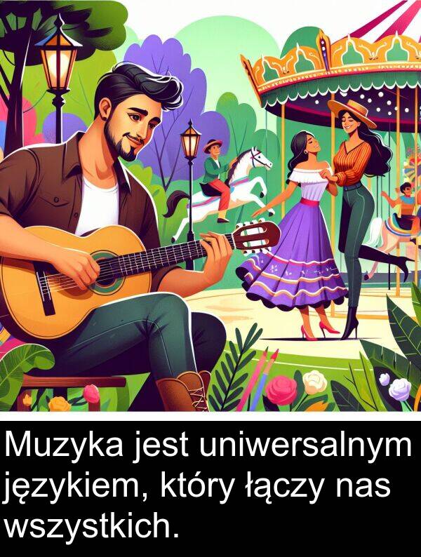 łączy: Muzyka jest uniwersalnym językiem, który łączy nas wszystkich.
