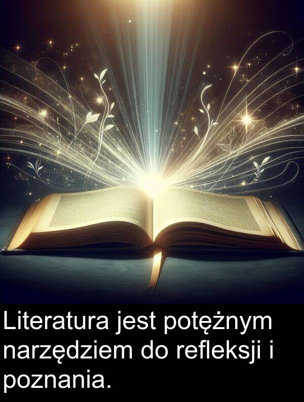poznania: Literatura jest potężnym narzędziem do refleksji i poznania.