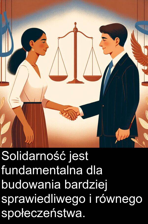 fundamentalna: Solidarność jest fundamentalna dla budowania bardziej sprawiedliwego i równego społeczeństwa.