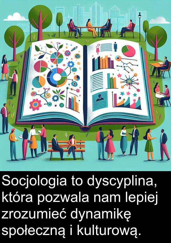 pozwala: Socjologia to dyscyplina, która pozwala nam lepiej zrozumieć dynamikę społeczną i kulturową.