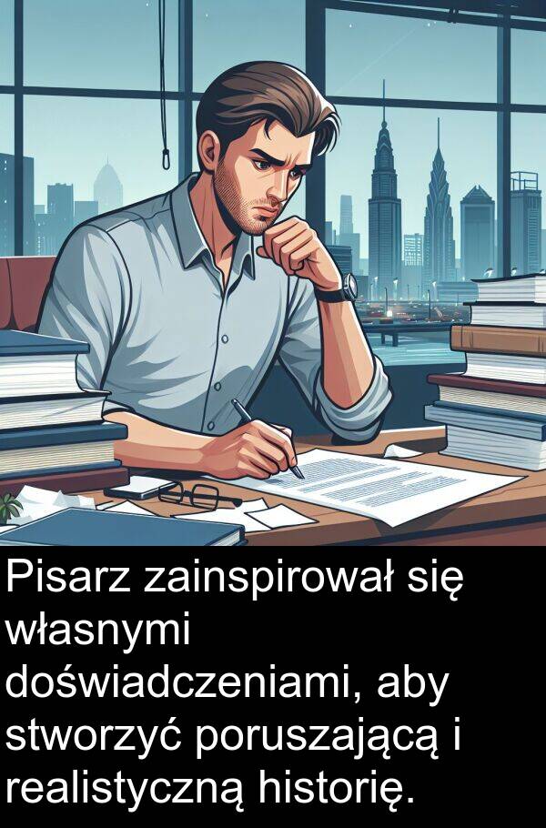 poruszającą: Pisarz zainspirował się własnymi doświadczeniami, aby stworzyć poruszającą i realistyczną historię.