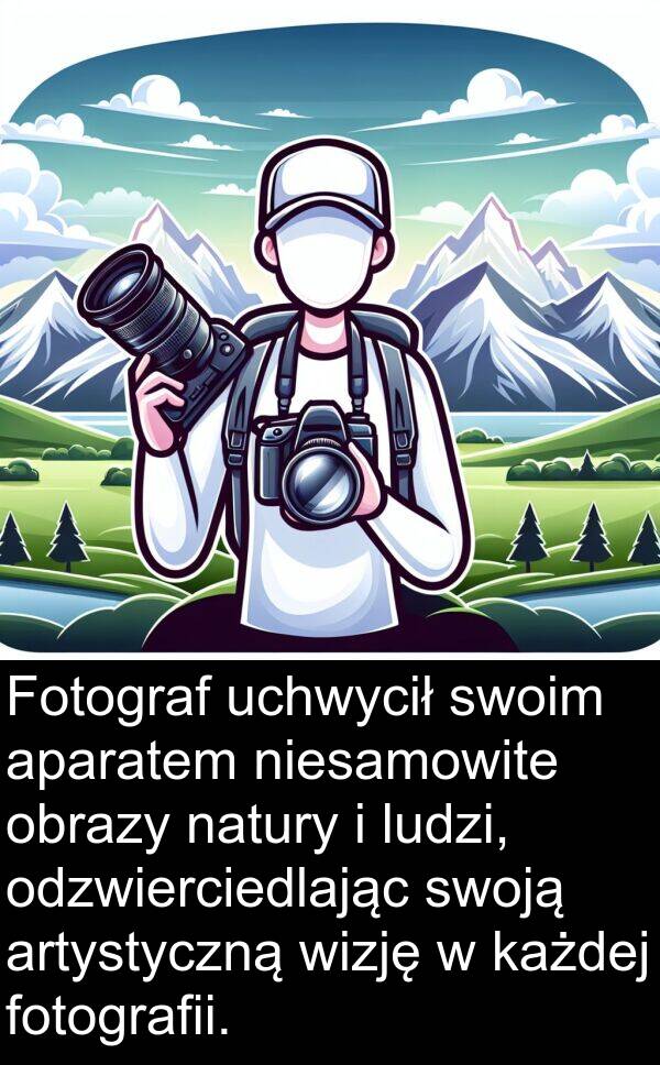 obrazy: Fotograf uchwycił swoim aparatem niesamowite obrazy natury i ludzi, odzwierciedlając swoją artystyczną wizję w każdej fotografii.
