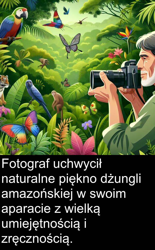 piękno: Fotograf uchwycił naturalne piękno dżungli amazońskiej w swoim aparacie z wielką umiejętnością i zręcznością.