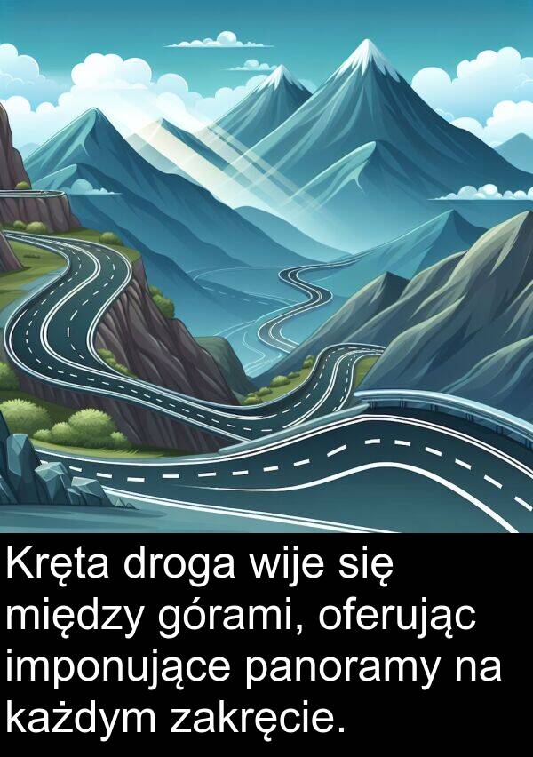 imponujące: Kręta droga wije się między górami, oferując imponujące panoramy na każdym zakręcie.
