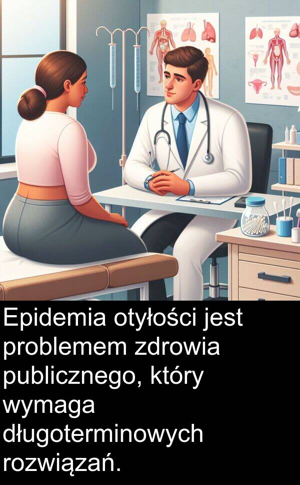 problemem: Epidemia otyłości jest problemem zdrowia publicznego, który wymaga długoterminowych rozwiązań.