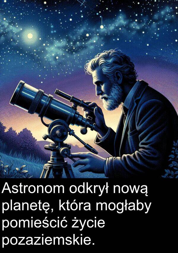 pozaziemskie: Astronom odkrył nową planetę, która mogłaby pomieścić życie pozaziemskie.