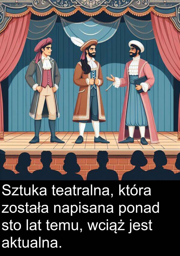 temu: Sztuka teatralna, która została napisana ponad sto lat temu, wciąż jest aktualna.