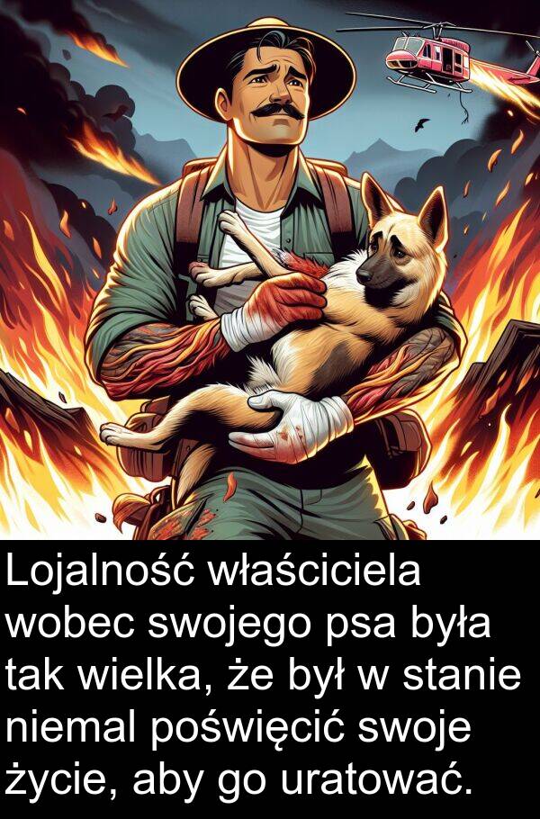 psa: Lojalność właściciela wobec swojego psa była tak wielka, że był w stanie niemal poświęcić swoje życie, aby go uratować.