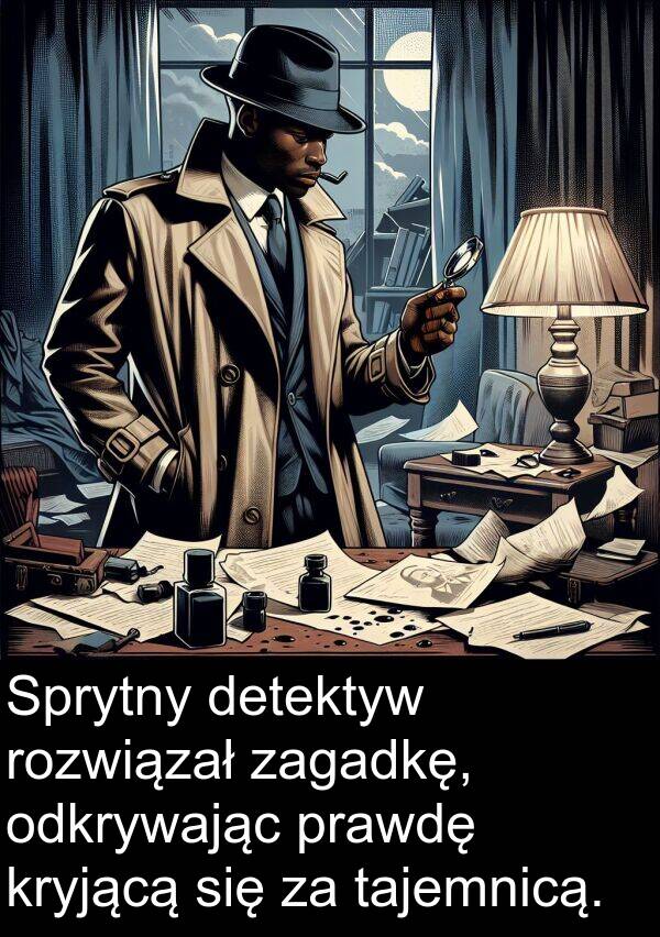 prawdę: Sprytny detektyw rozwiązał zagadkę, odkrywając prawdę kryjącą się za tajemnicą.
