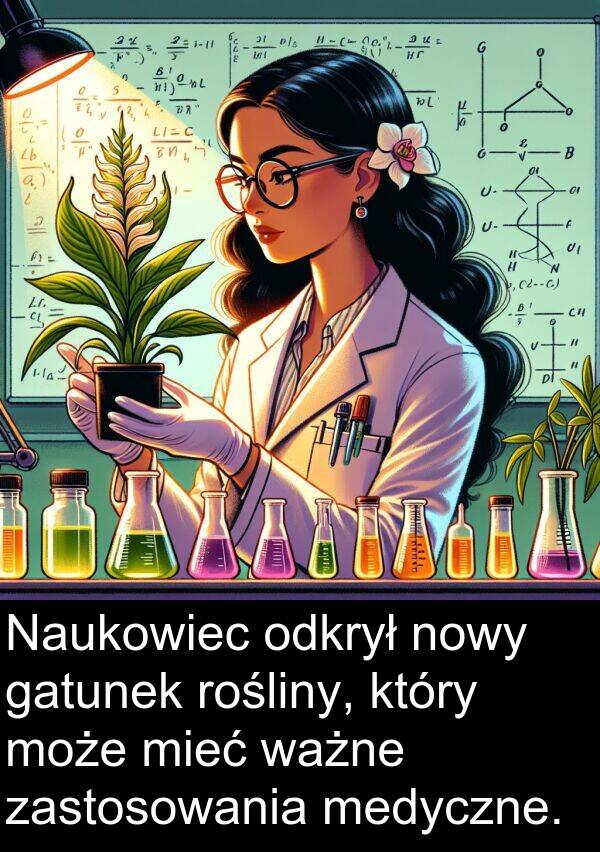 ważne: Naukowiec odkrył nowy gatunek rośliny, który może mieć ważne zastosowania medyczne.