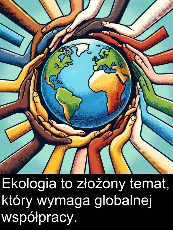 złożony: Ekologia to złożony temat, który wymaga globalnej współpracy.