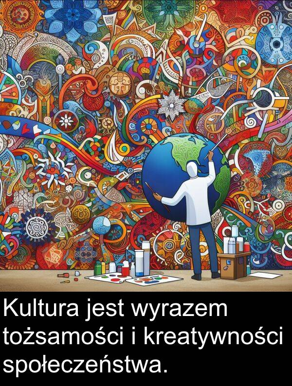 kreatywności: Kultura jest wyrazem tożsamości i kreatywności społeczeństwa.