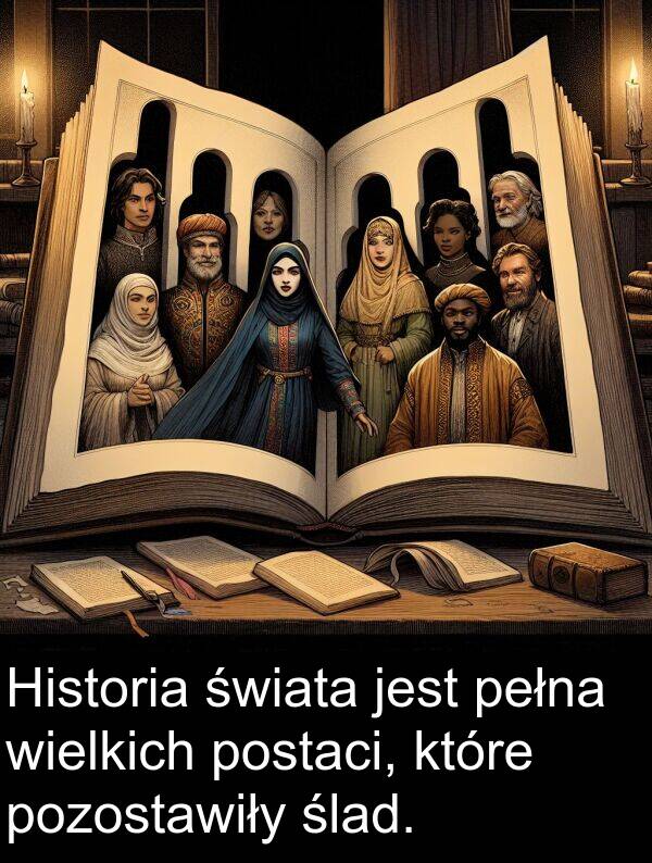 pozostawiły: Historia świata jest pełna wielkich postaci, które pozostawiły ślad.