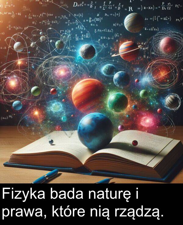 prawa: Fizyka bada naturę i prawa, które nią rządzą.