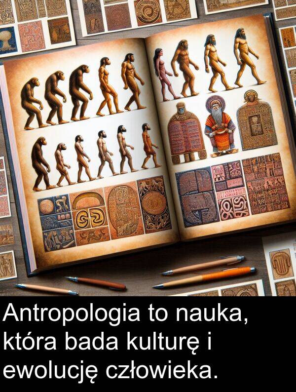 bada: Antropologia to nauka, która bada kulturę i ewolucję człowieka.