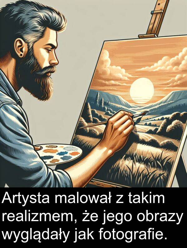 obrazy: Artysta malował z takim realizmem, że jego obrazy wyglądały jak fotografie.