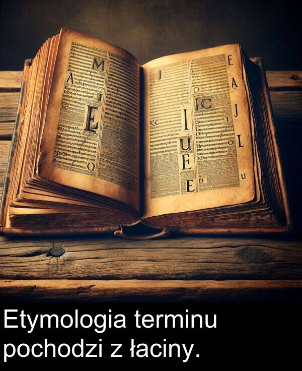 łaciny: Etymologia terminu pochodzi z łaciny.