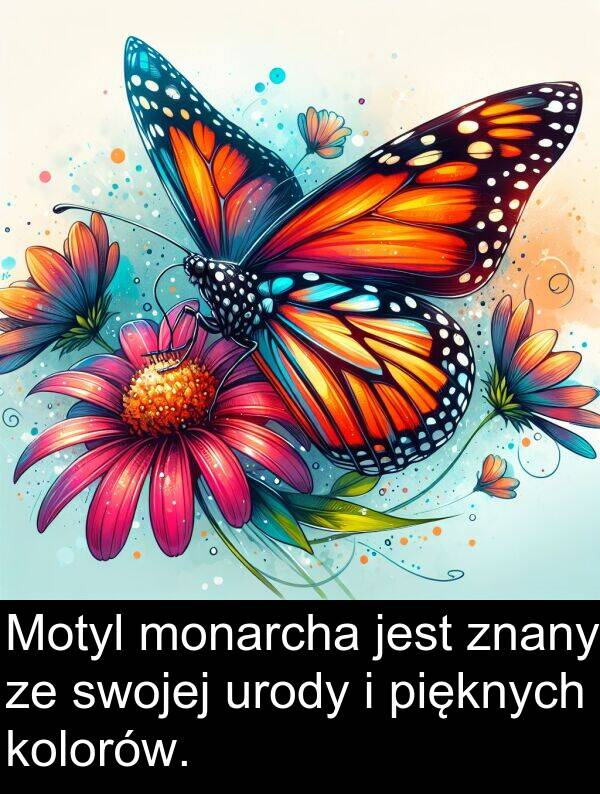 pięknych: Motyl monarcha jest znany ze swojej urody i pięknych kolorów.