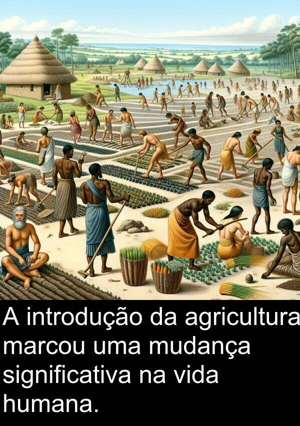 introdução: A introdução da agricultura marcou uma mudança significativa na vida humana.
