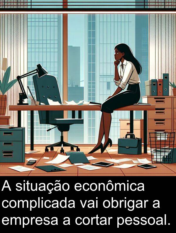 vai: A situação econômica complicada vai obrigar a empresa a cortar pessoal.