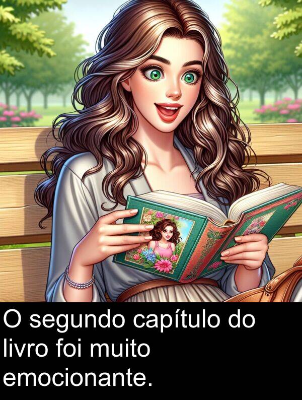 segundo: O segundo capítulo do livro foi muito emocionante.