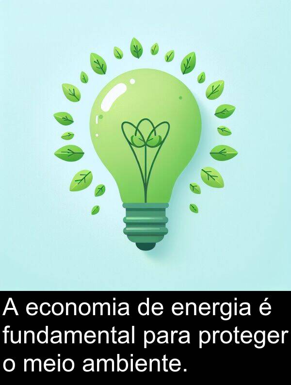 economia: A economia de energia é fundamental para proteger o meio ambiente.