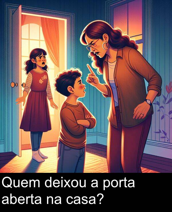 porta: Quem deixou a porta aberta na casa?