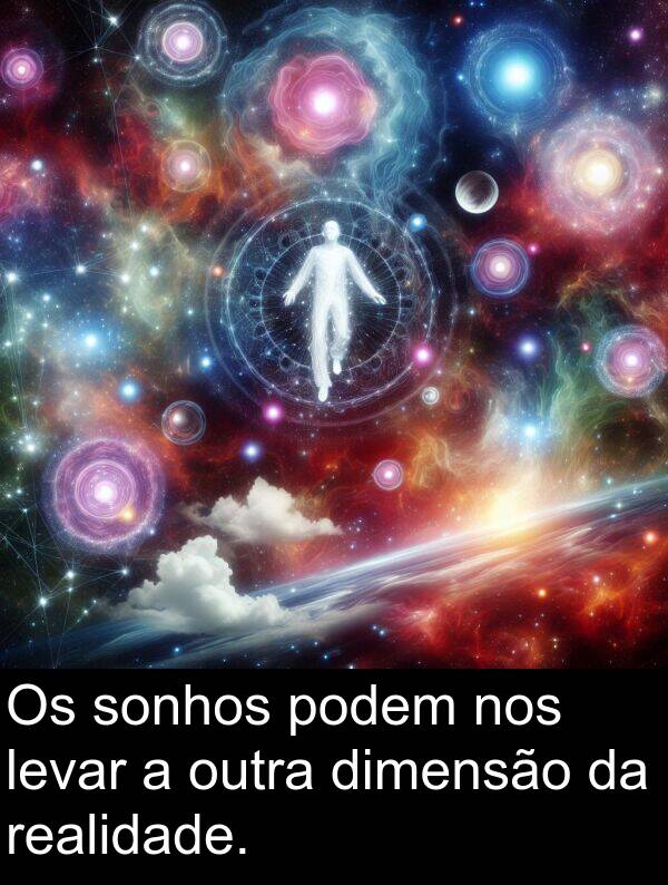 outra: Os sonhos podem nos levar a outra dimensão da realidade.