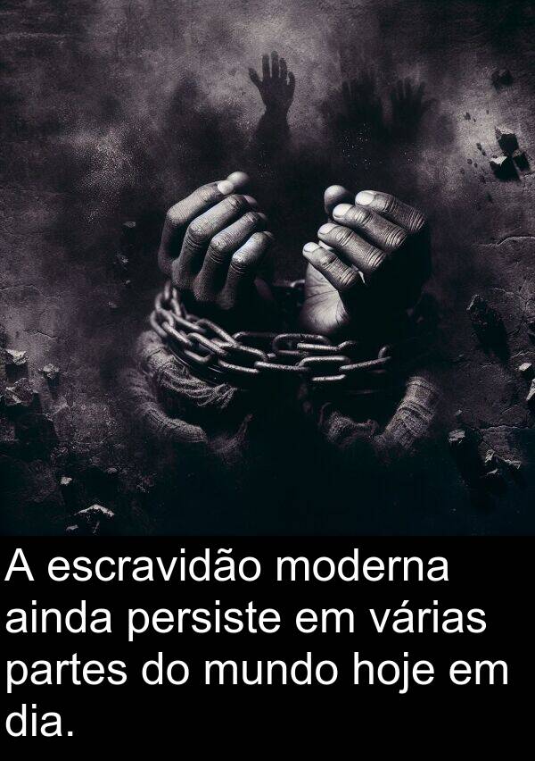 escravidão: A escravidão moderna ainda persiste em várias partes do mundo hoje em dia.