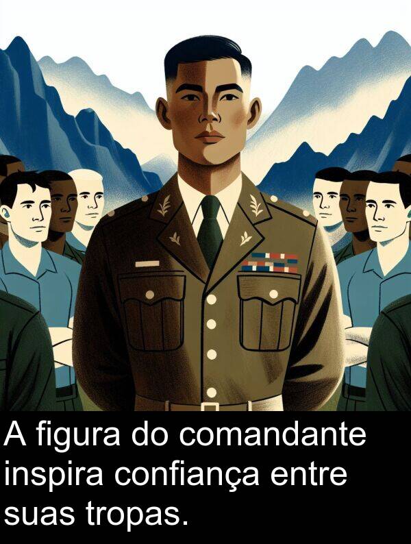 suas: A figura do comandante inspira confiança entre suas tropas.