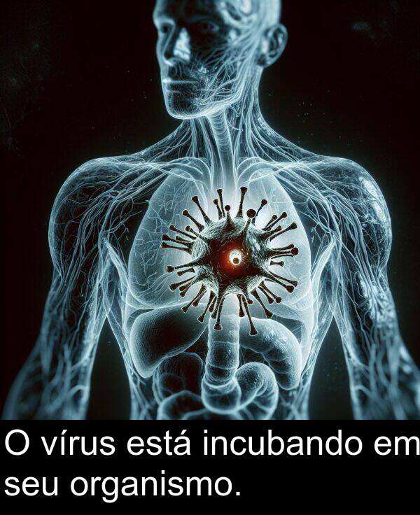 seu: O vírus está incubando em seu organismo.