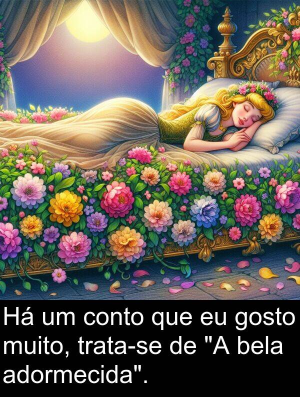 conto: Há um conto que eu gosto muito, trata-se de "A bela adormecida".